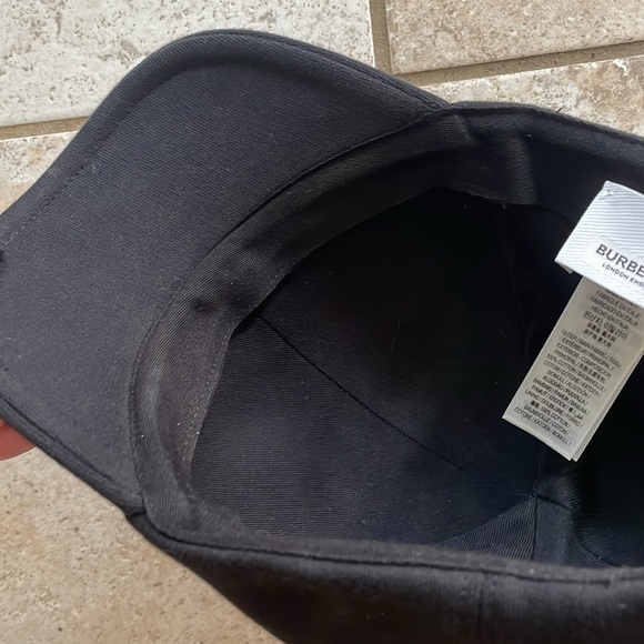 Burberry Embroidered TB Monogram Twill Baseball Cap Black - Picture 13 of 14